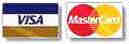 We accept Visa and Mastercard